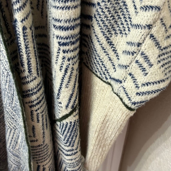 Chevron Patterned Open Front Sweater - Picture 6 of 7